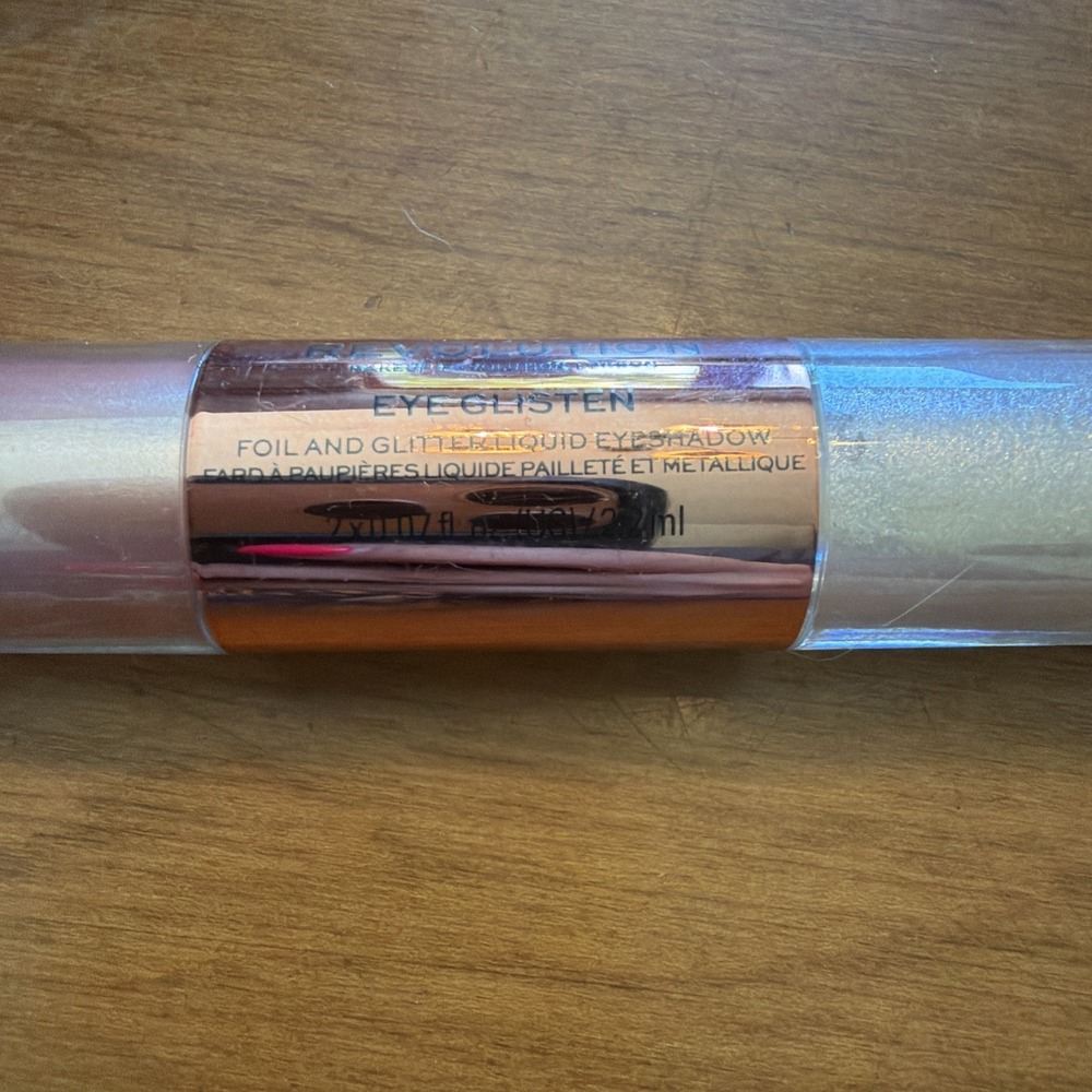 NEW Revolution Eye Glisten Adored By You Duo Liquid Shimmer Eyeshadow Pink - Picture 3 of 4